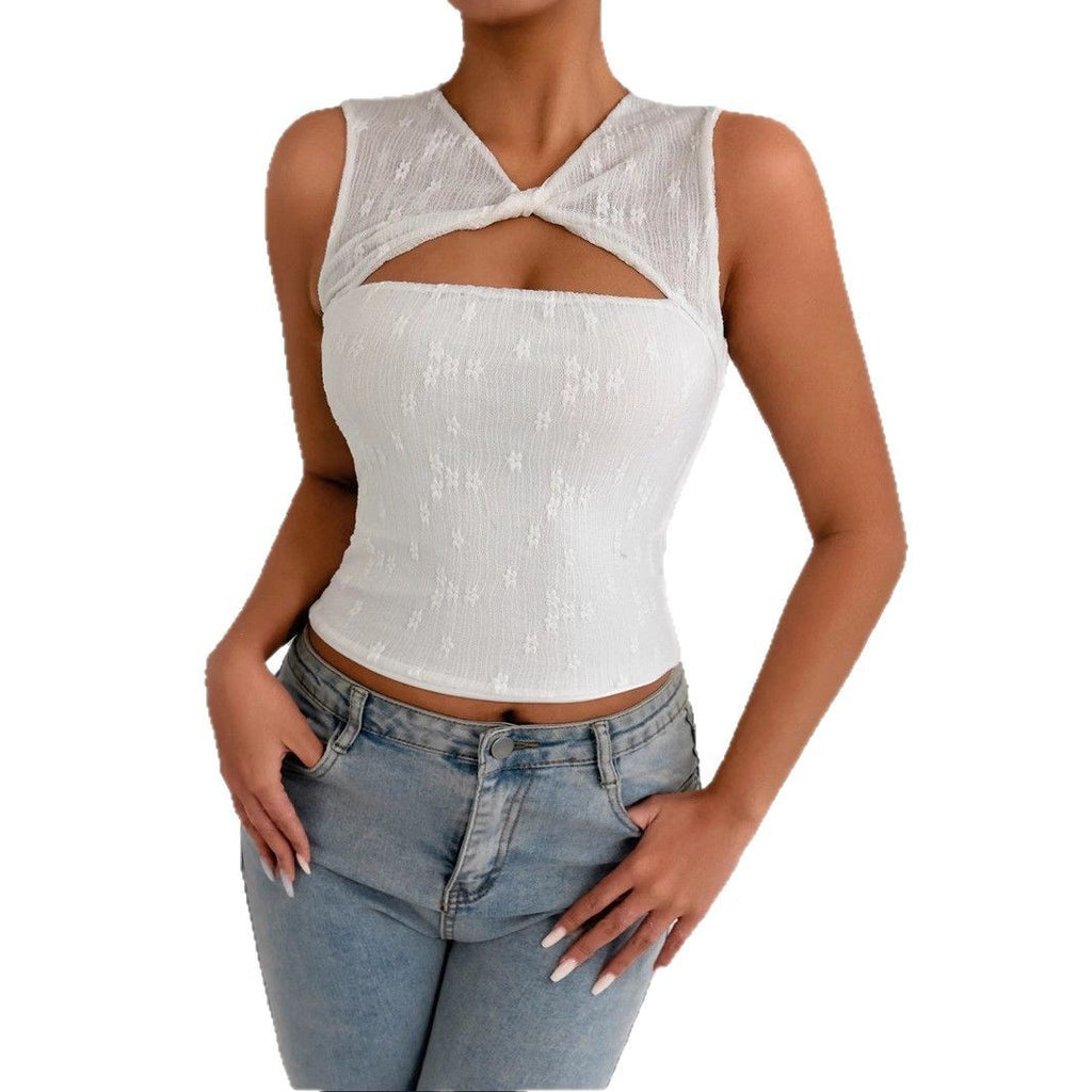 Fashion Lace Women's Sexy Slim-fitting Layering Top