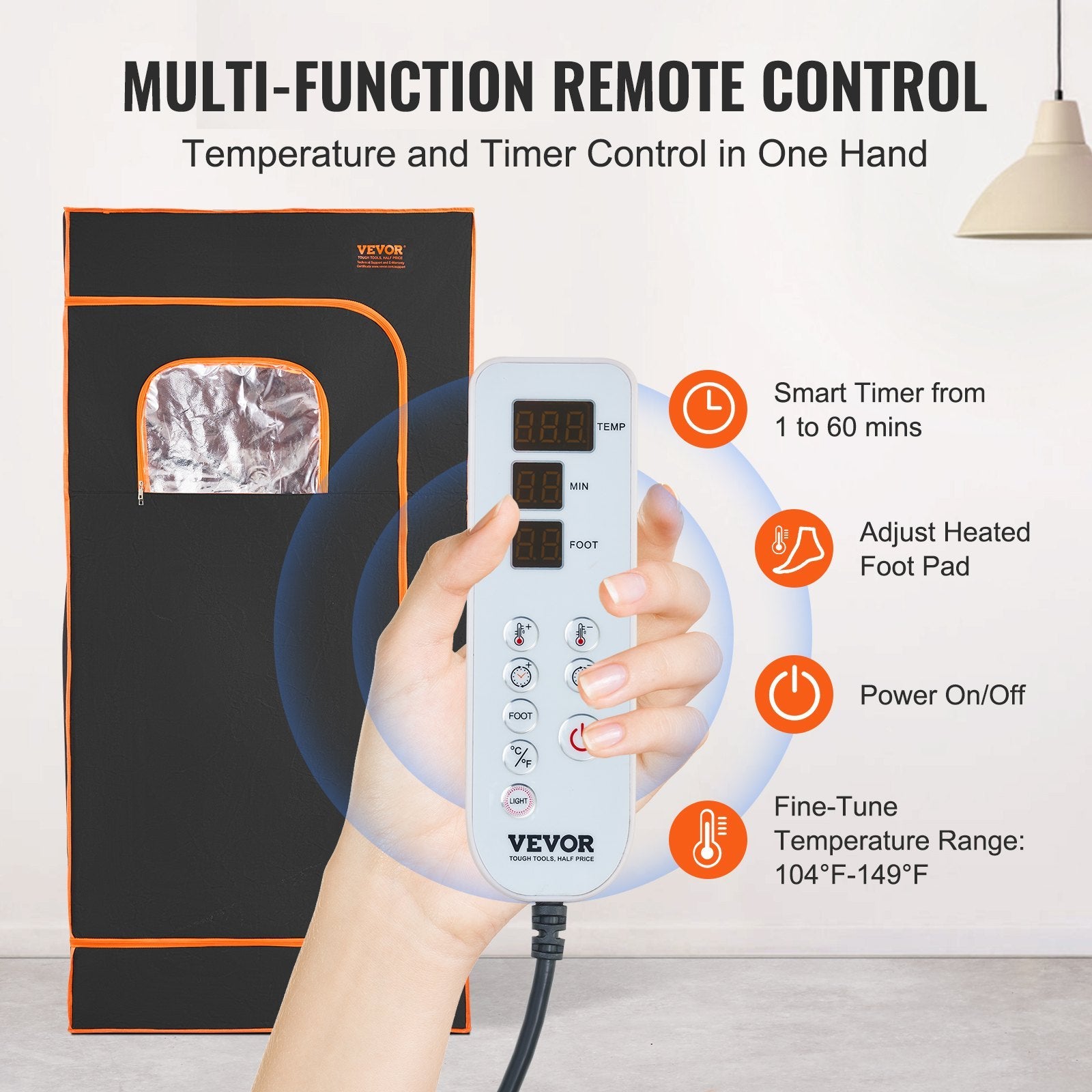 Sauna Tent Far Infrared 1400W Personal Home Spa Loss Weight Detox Therapy